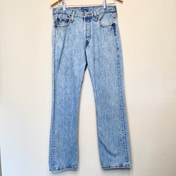 Levi’s 501 | VTG Perfect Wash Button Fly Straight Leg Unisex Mom Denim Dad Jeans - Picture 2 of 15